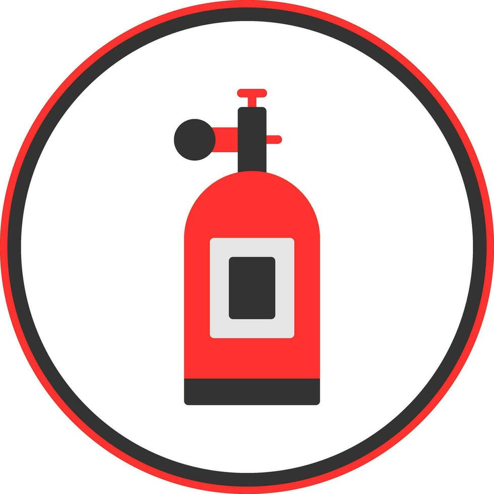 Oxygen Tank Vector Icon Design