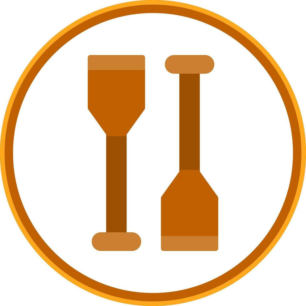 Oars Vector Icon Design