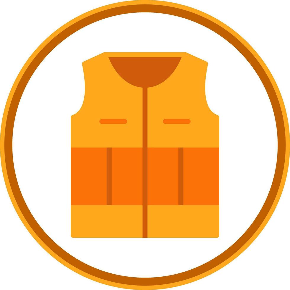 Life Jacket Vector Icon Design