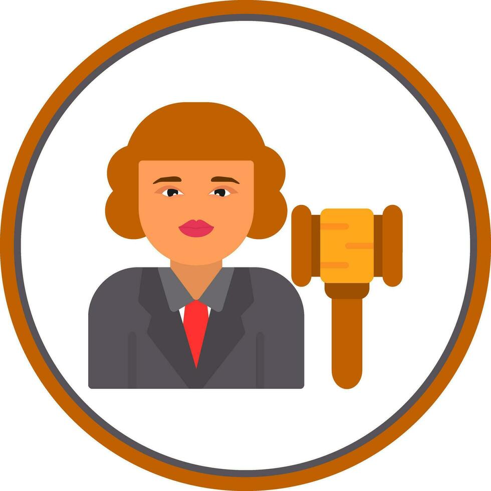 Judge Vector Icon Design