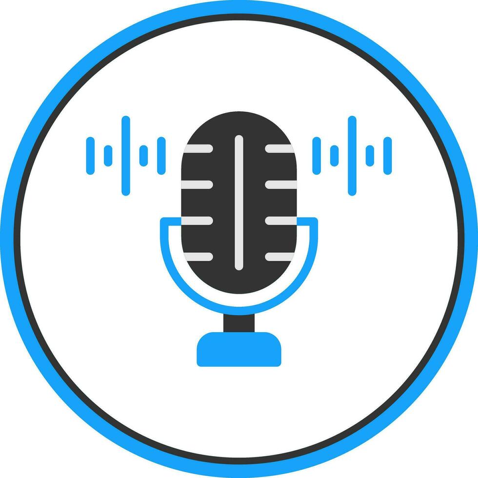 Voice Recorder Vector Icon Design