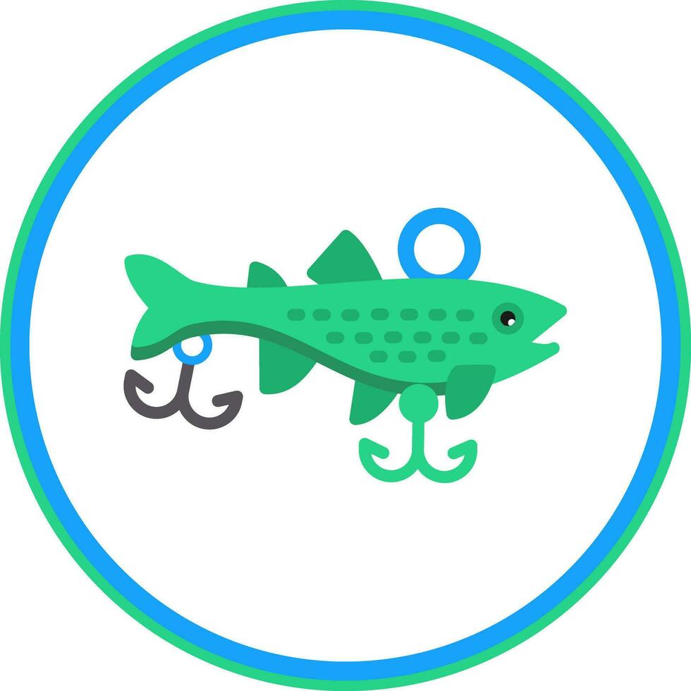 diseño de icono de vector de cebos de pesca