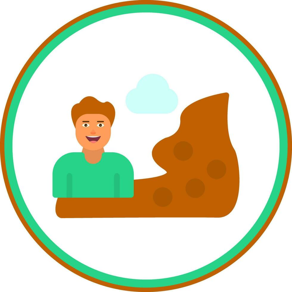 Hiker Vector Icon Design