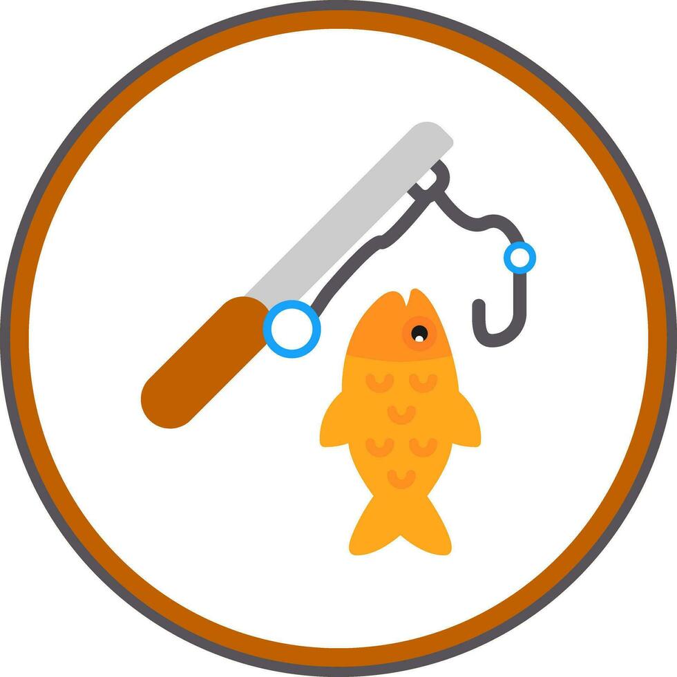 diseño de icono de vector de pesca