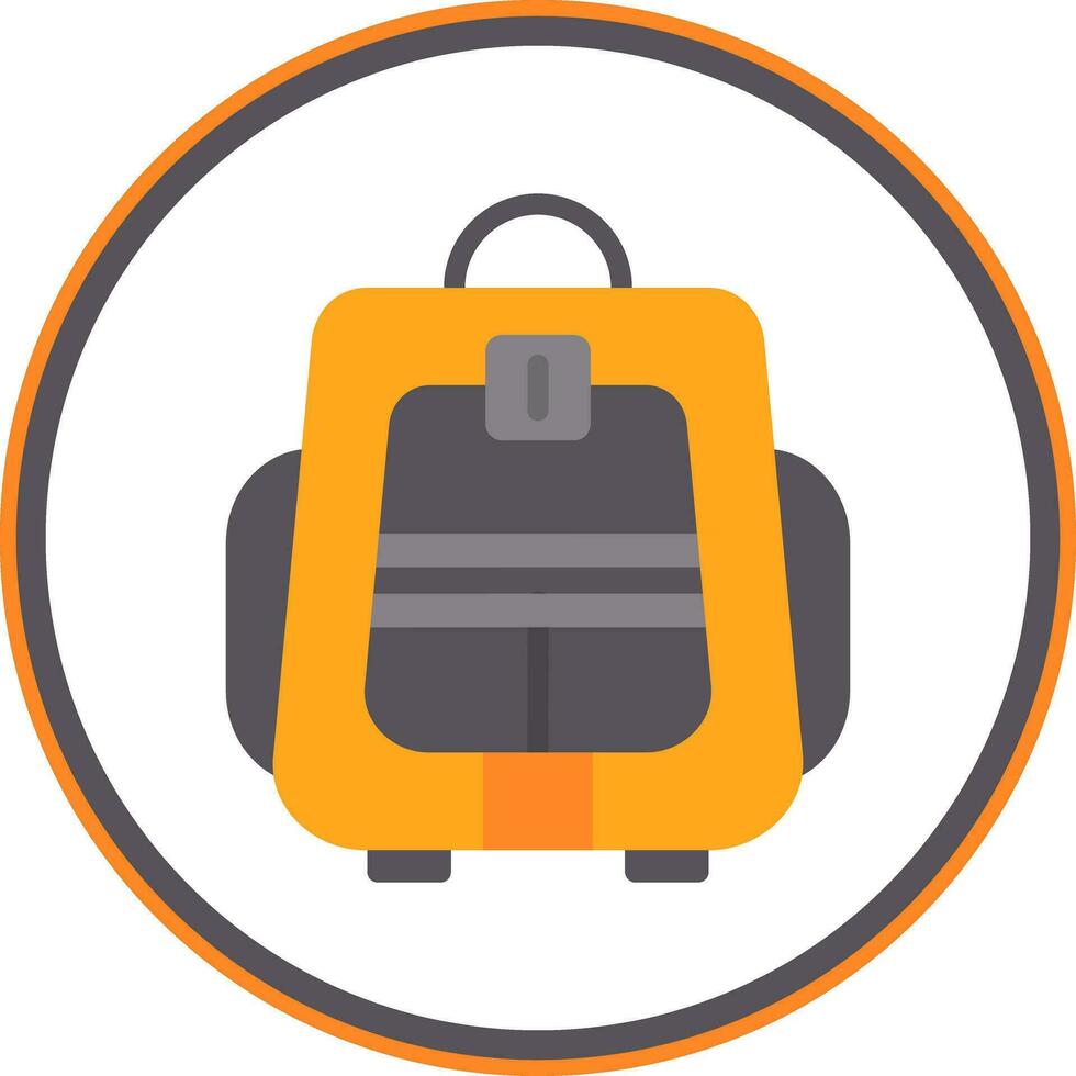 Backpacker Vector Icon Design