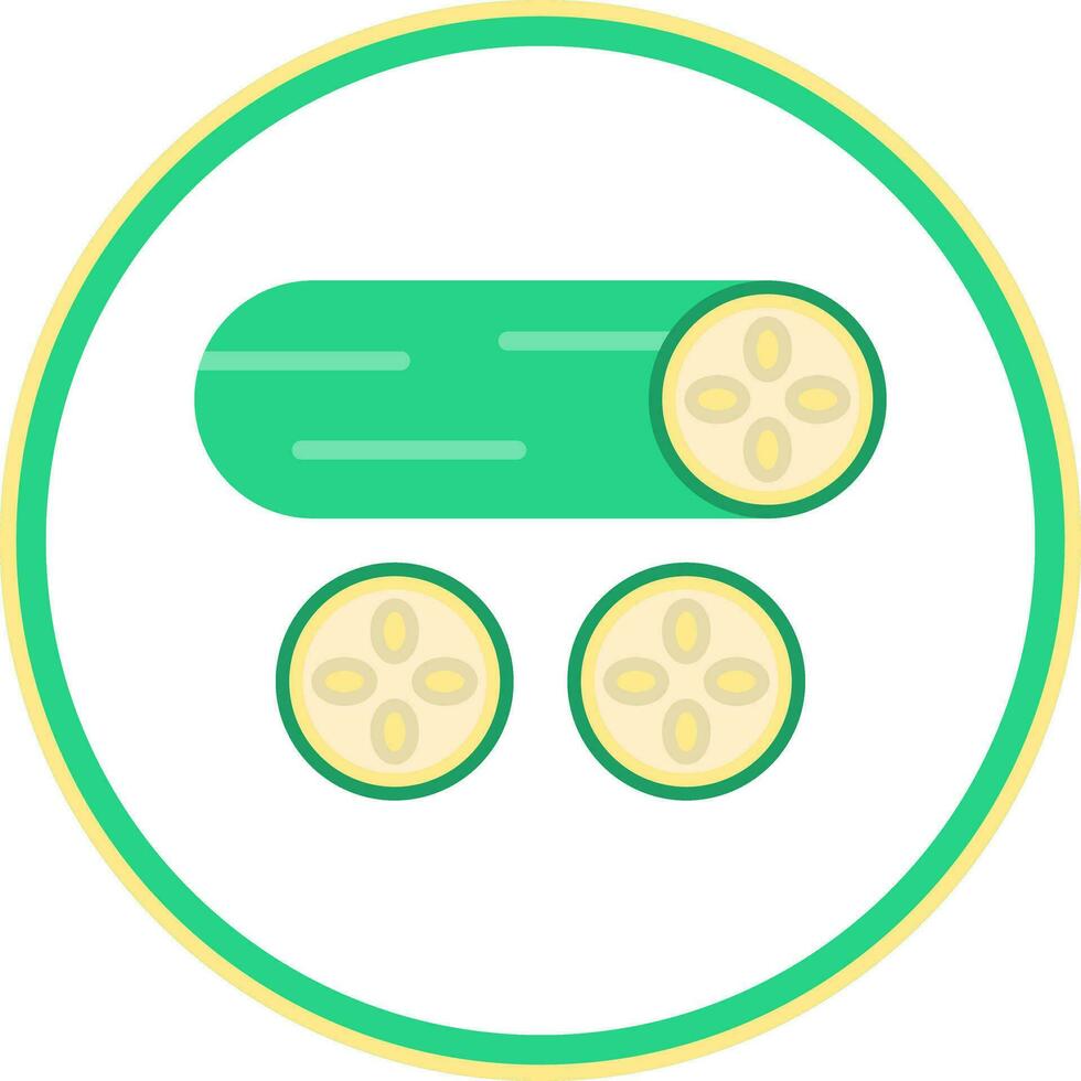 Cucumber Vector Icon Design