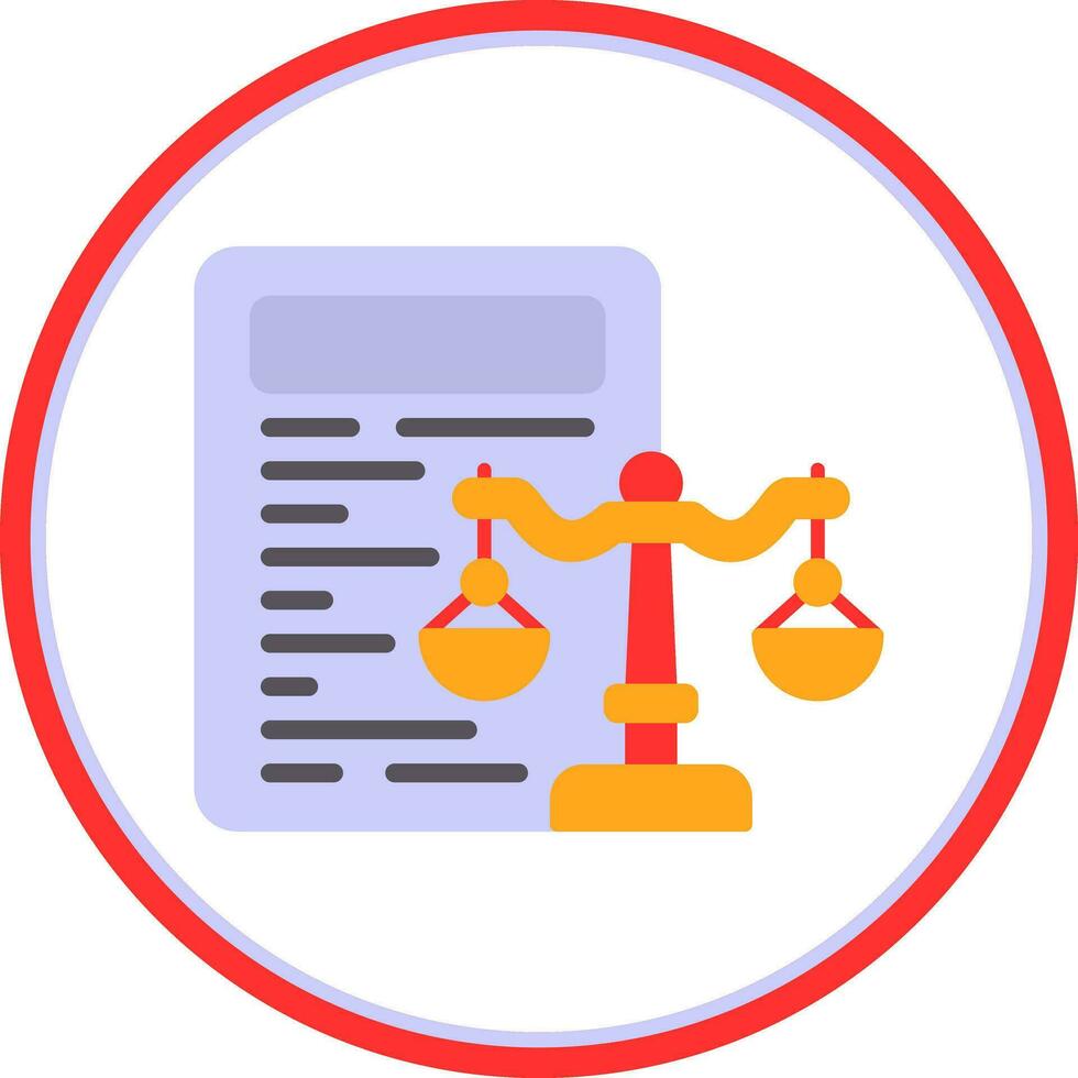 Law Vector Icon Design