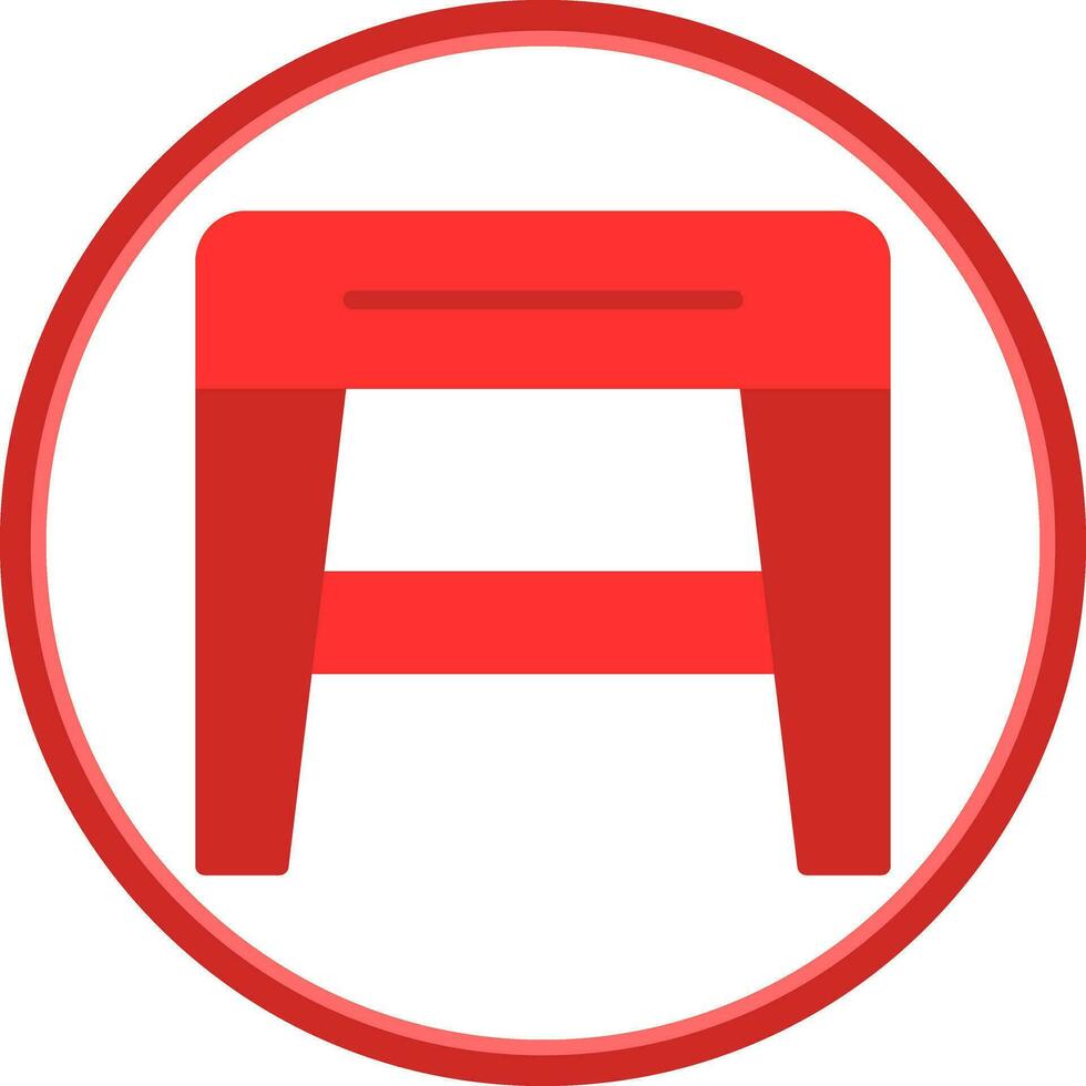Stool f Vector Icon Design