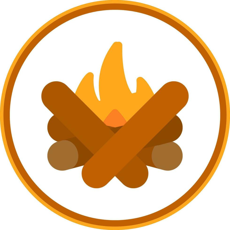 Bonfire Vector Icon Design