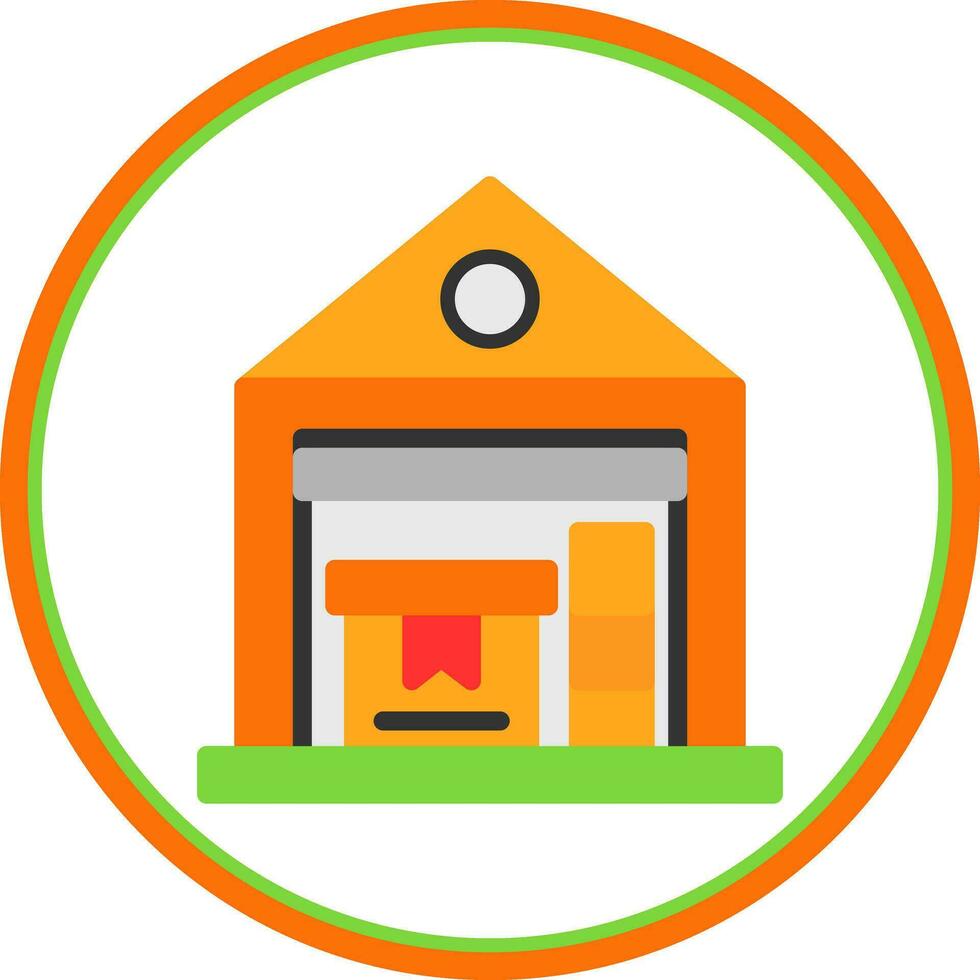 Warehouse Vector Icon Design