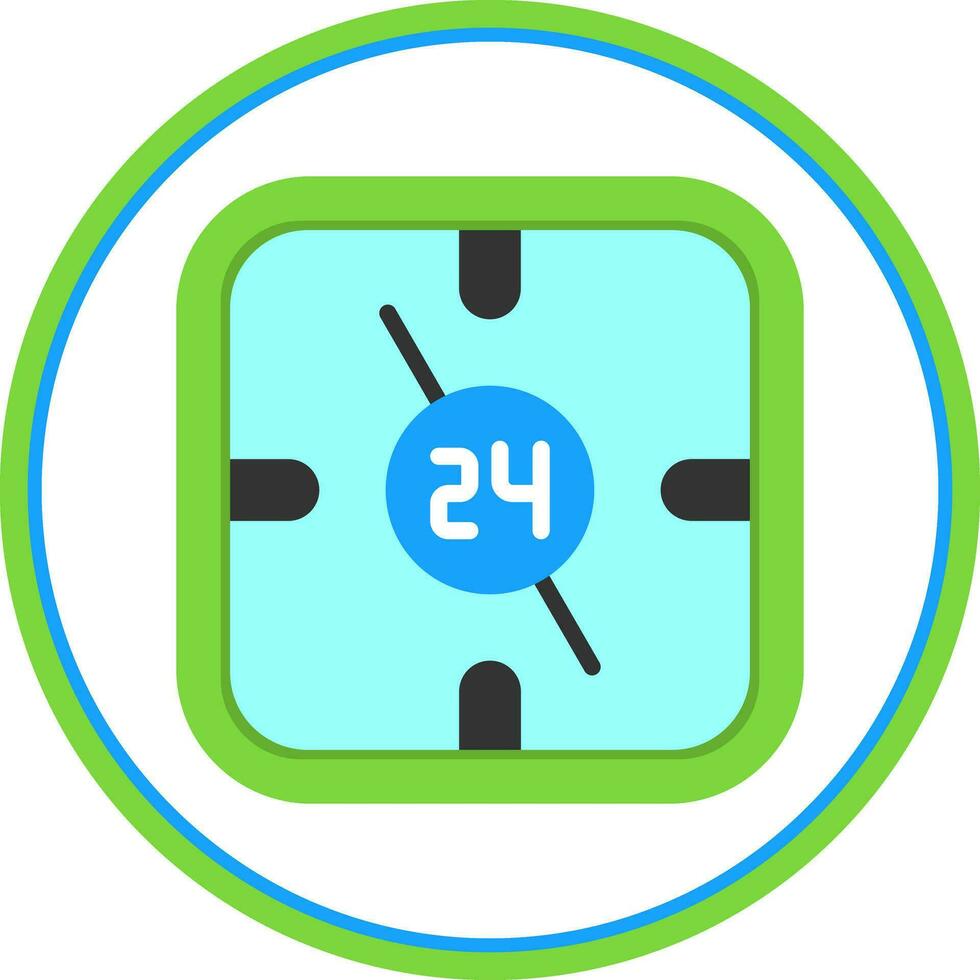 24 Hours Vector Icon Design