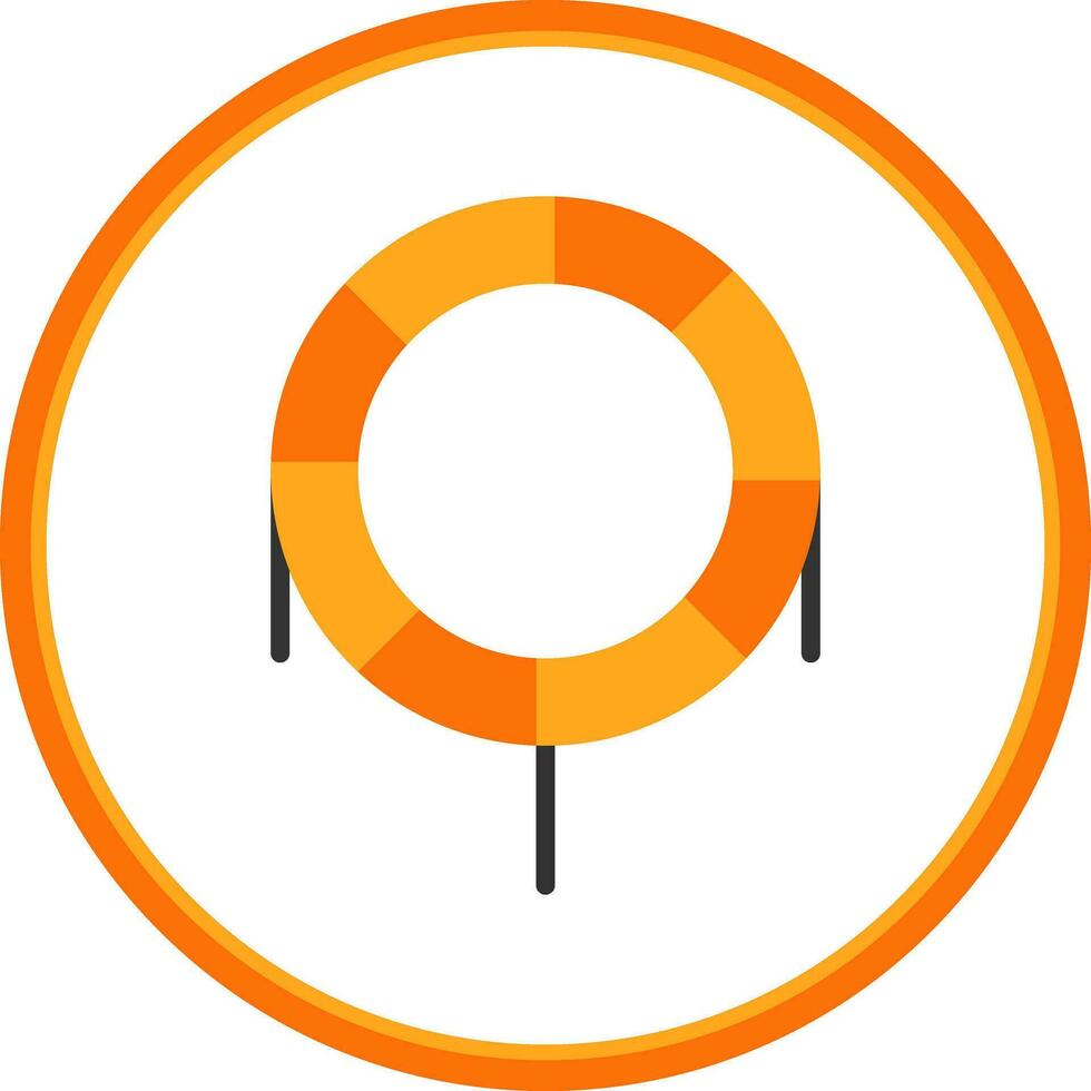 Trampoline Vector Icon Design