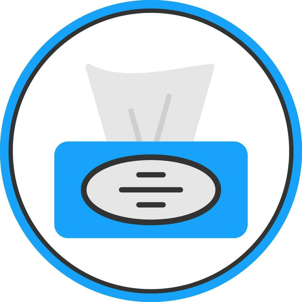 Tissue Box Vector Icon Design