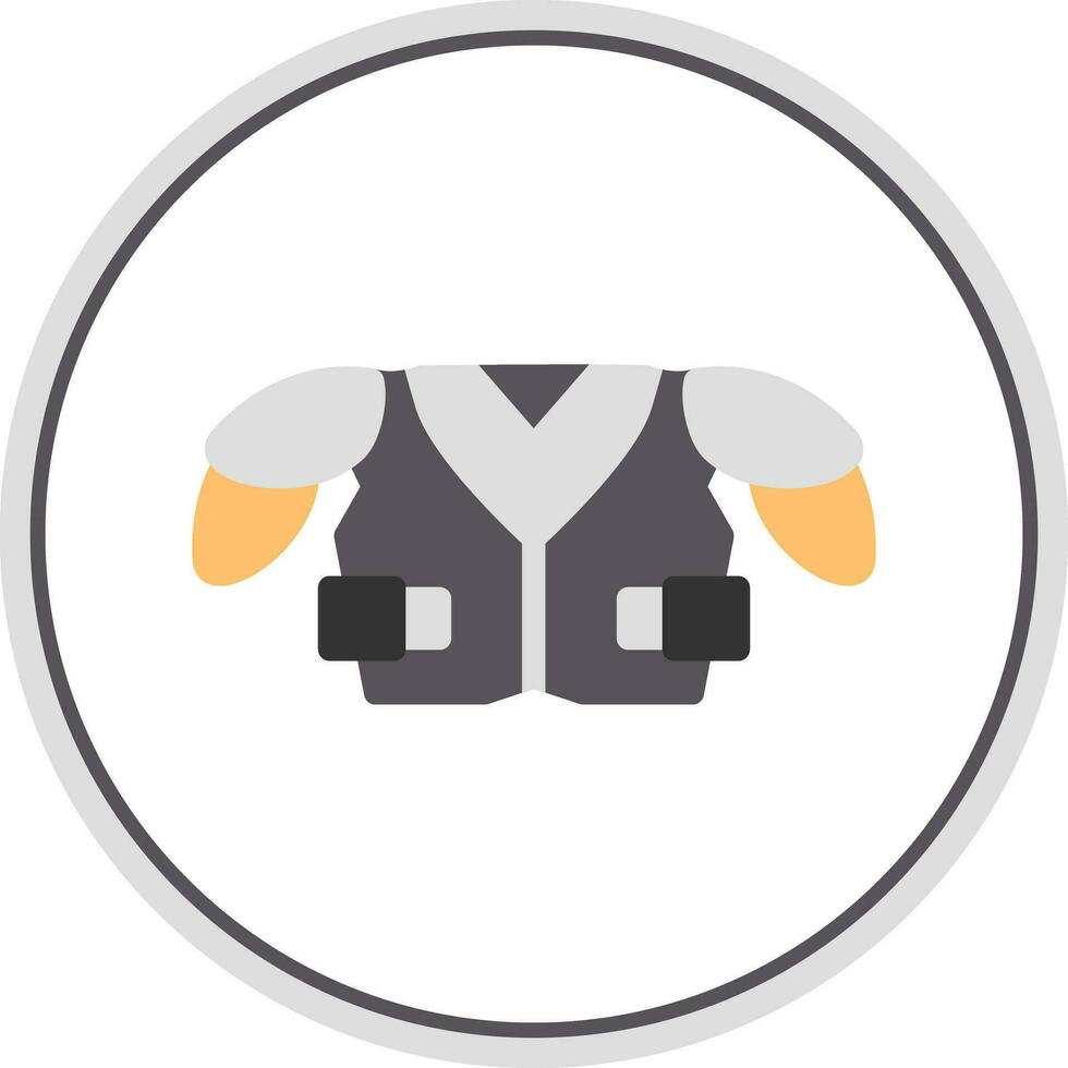 Shoulder Pads Vector Icon Design