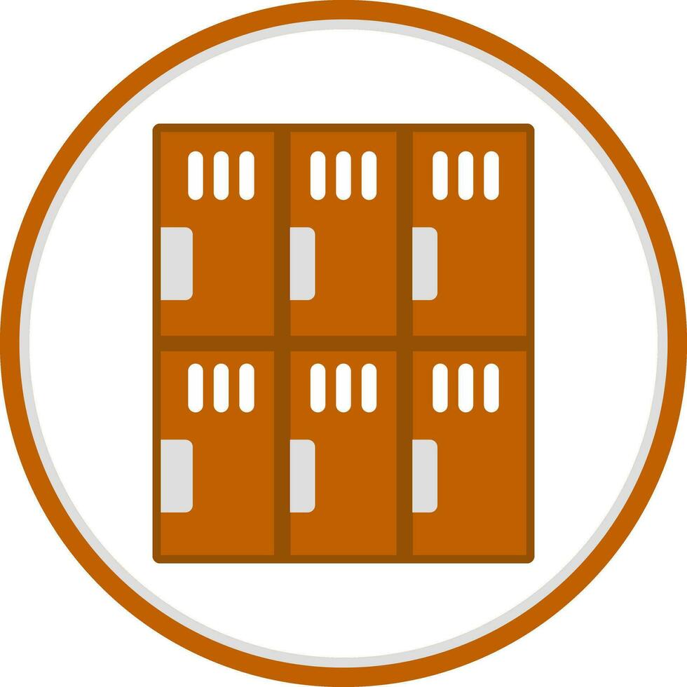 Locker Room Vector Icon Design