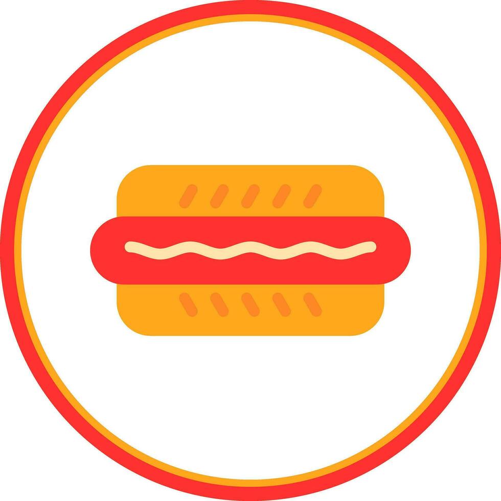 Hot Dog Vector Icon Design