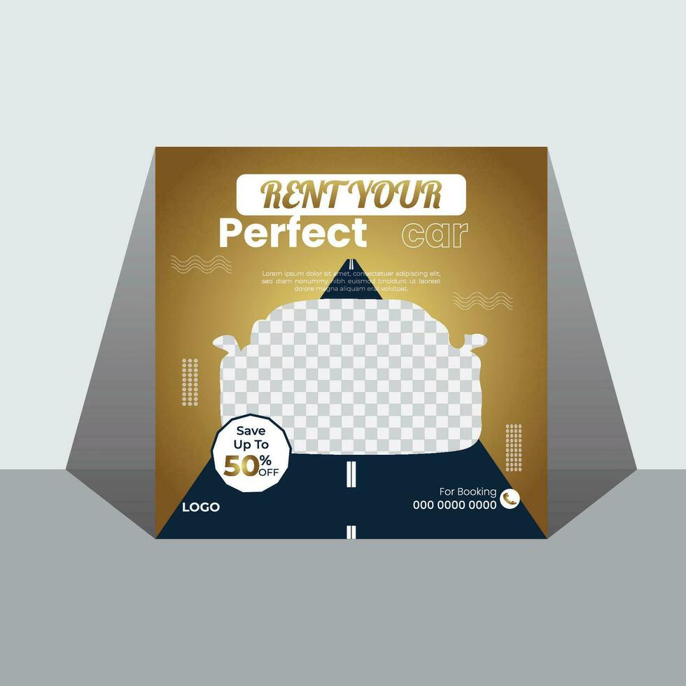 Car Social Media Post Design vector