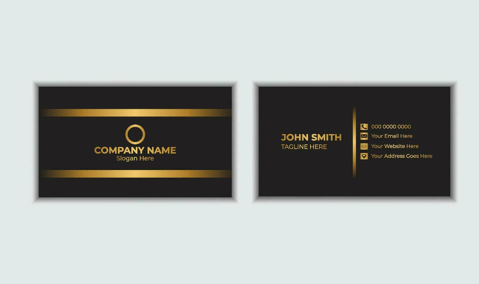 Business Card Design vector