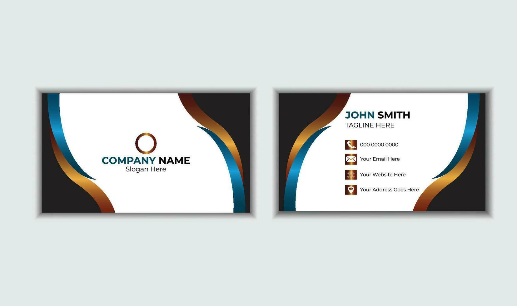 Business Card Design vector