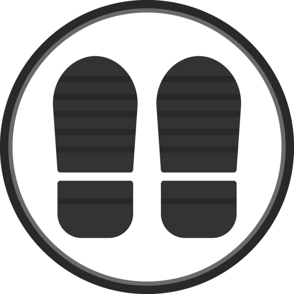 Footsteps Vector Icon Design