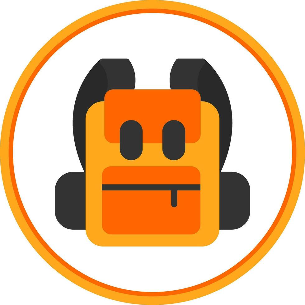Backpack Vector Icon Design
