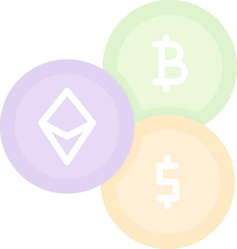 Cryptocurrency Vector Icon Design