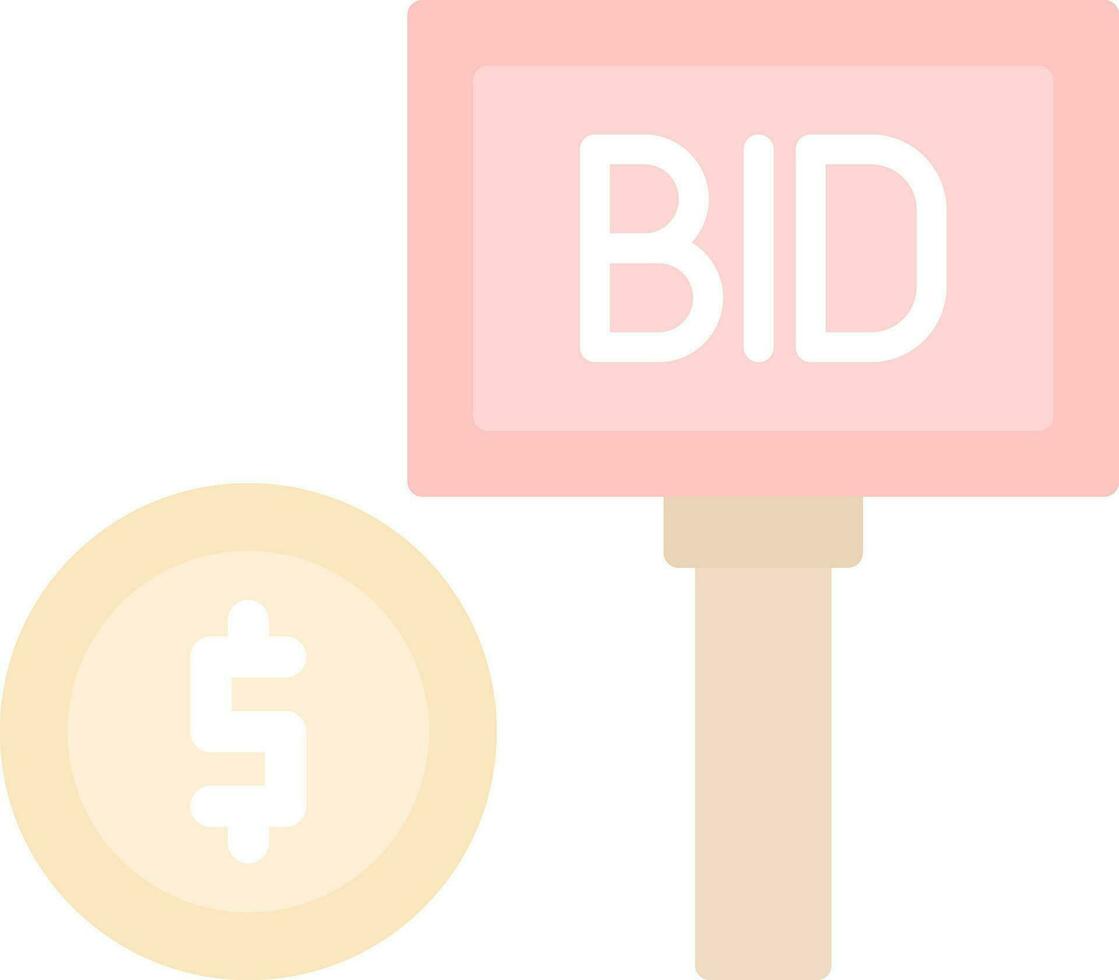 Bid Vector Icon Design