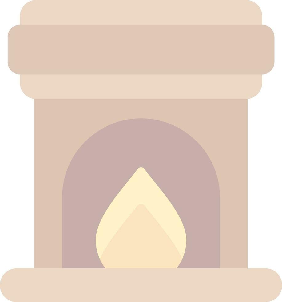 Fireplace Vector Icon Design