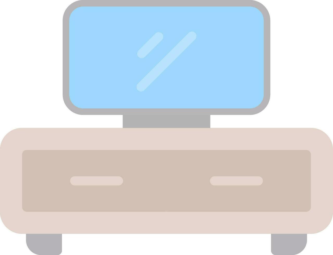 Tv Table Vector Icon Design