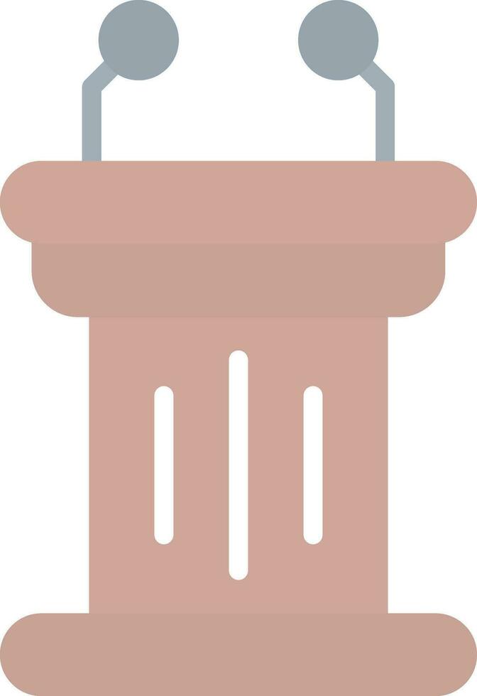 Tribune Vector Icon Design
