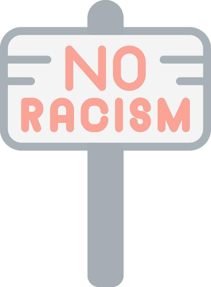 No Racism Vector Icon Design