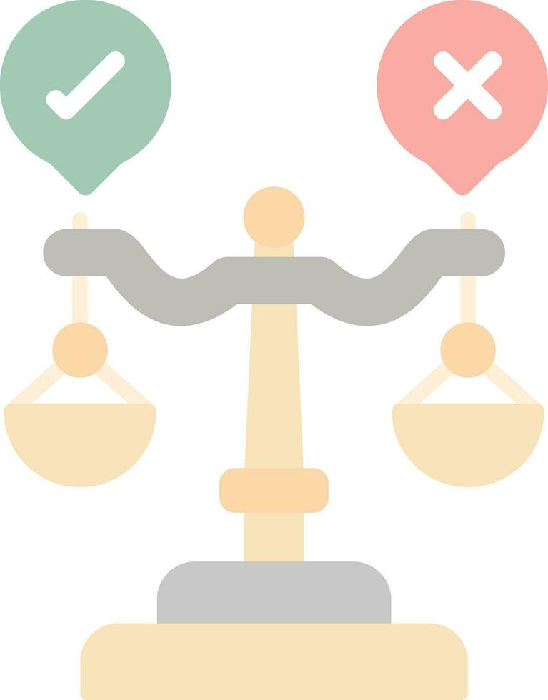 Judgment Vector Icon Design