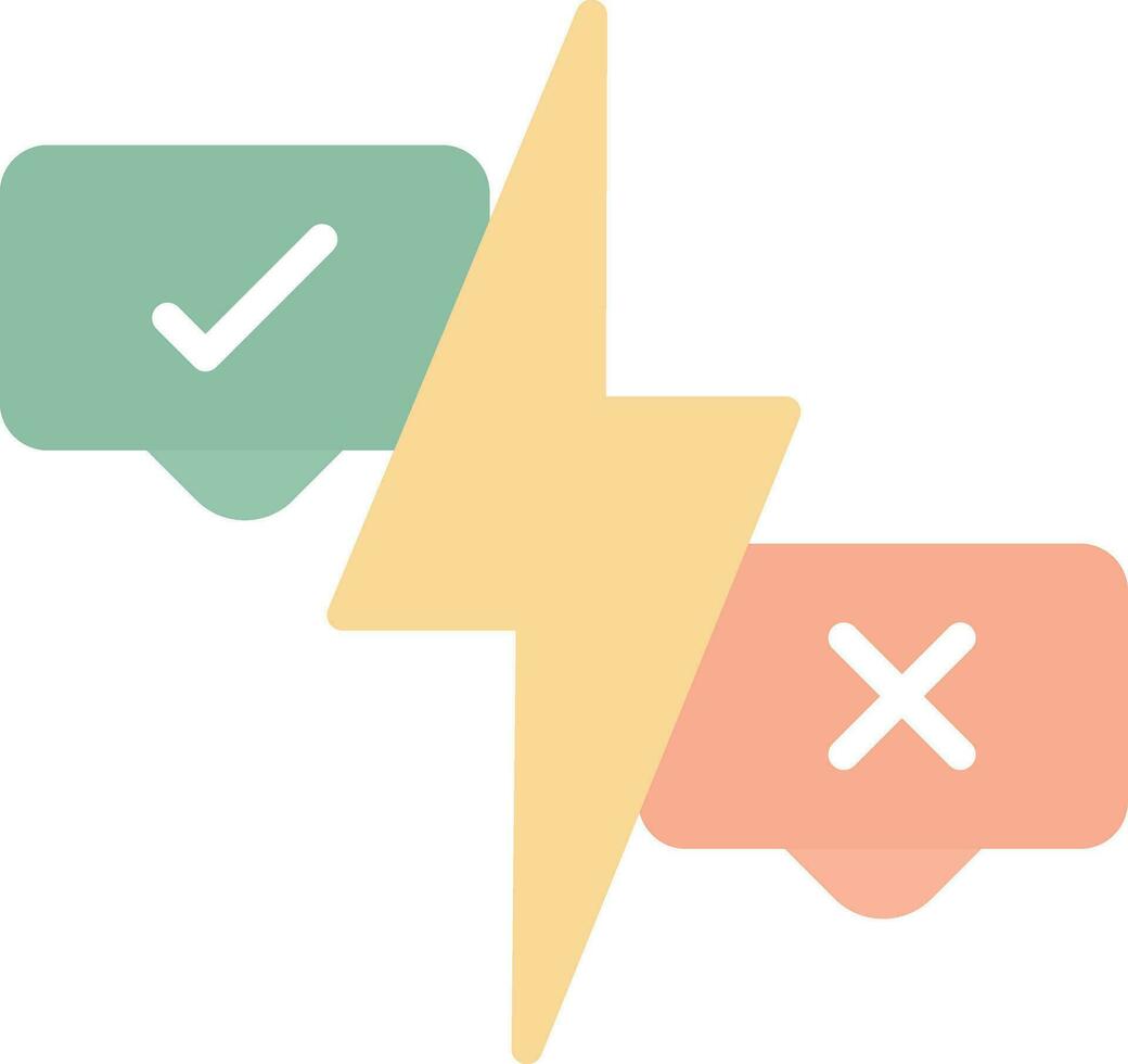 Conflict Vector Icon Design