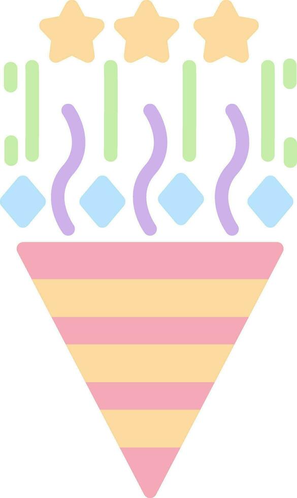 Confetti Vector Icon Design