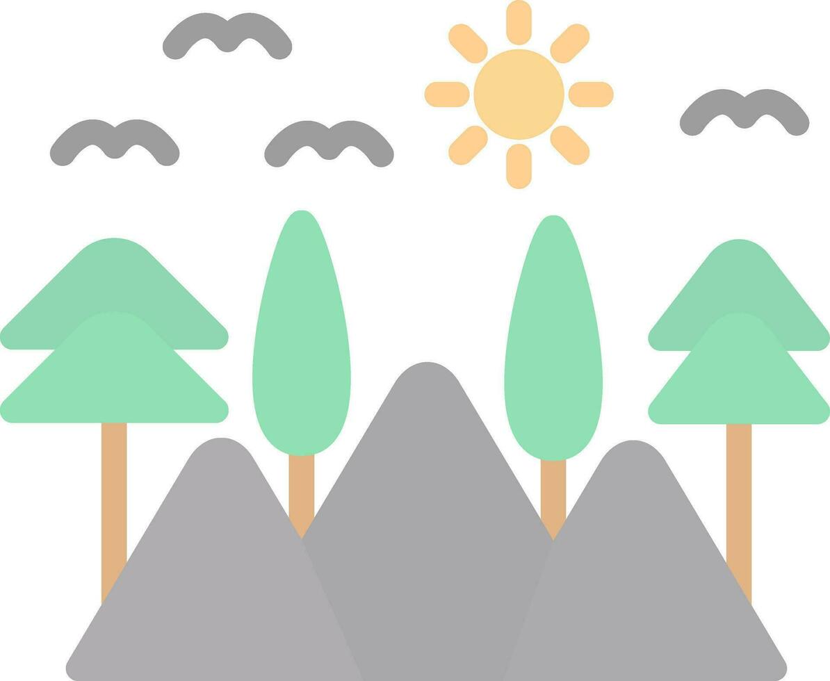 Lanscape Vector Icon Design