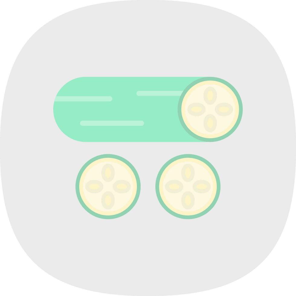 Cucumber Vector Icon Design