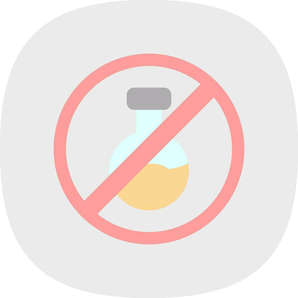 No Chemical Vector Icon Design
