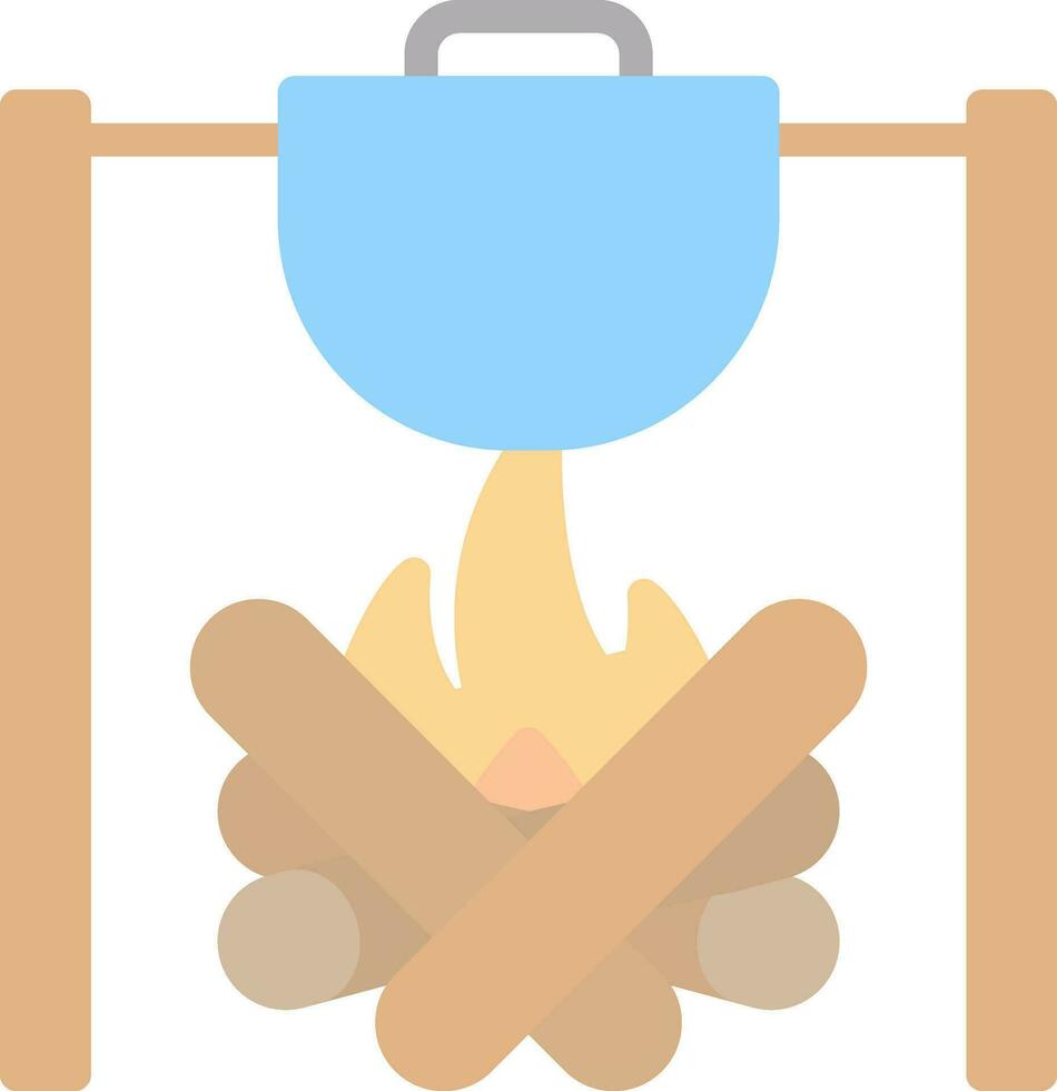 Outdoor Meal Vector Icon Design