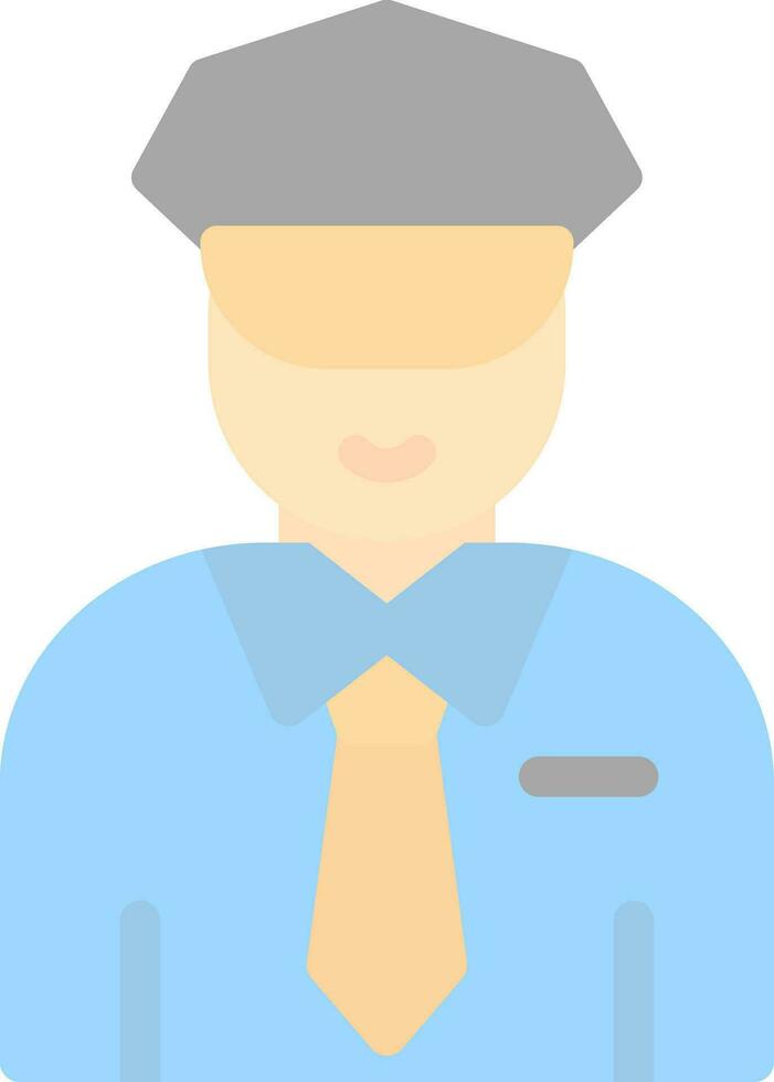 Security Guard Vector Icon Design