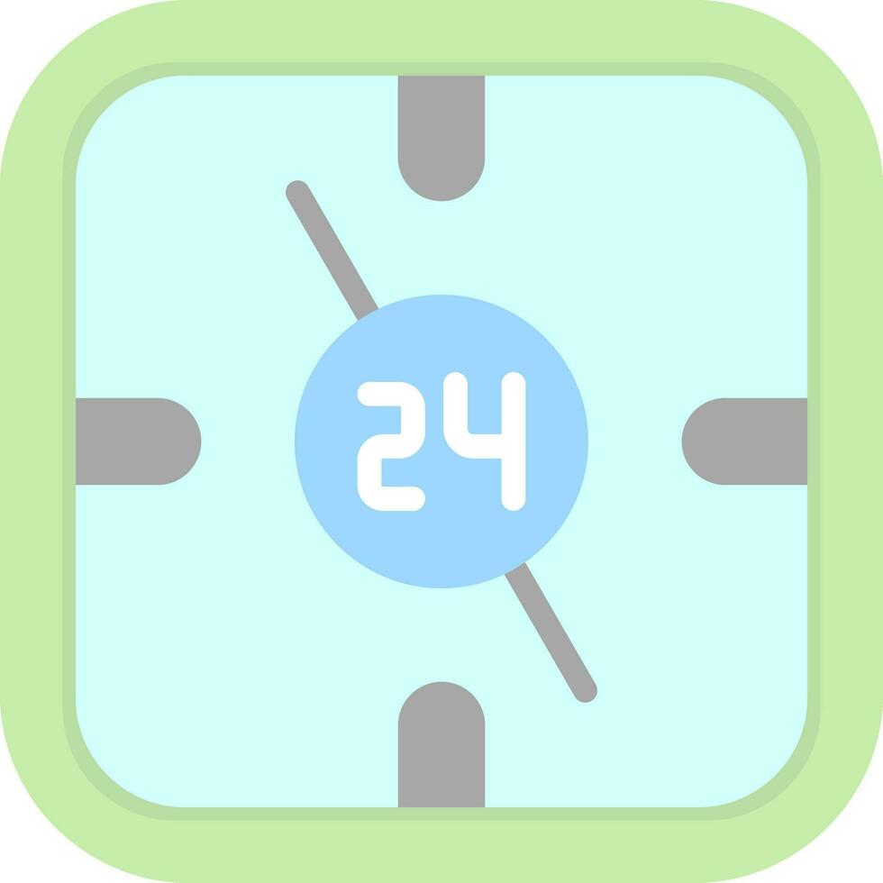 Diseño de icono de vector de 24 horas