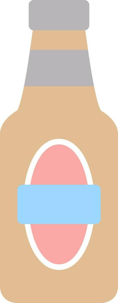 Beer Bottle Vector Icon Design