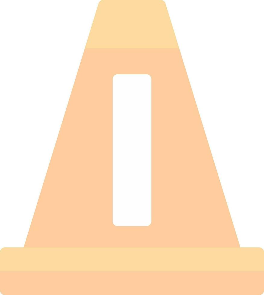 Traffic Cone Vector Icon Design