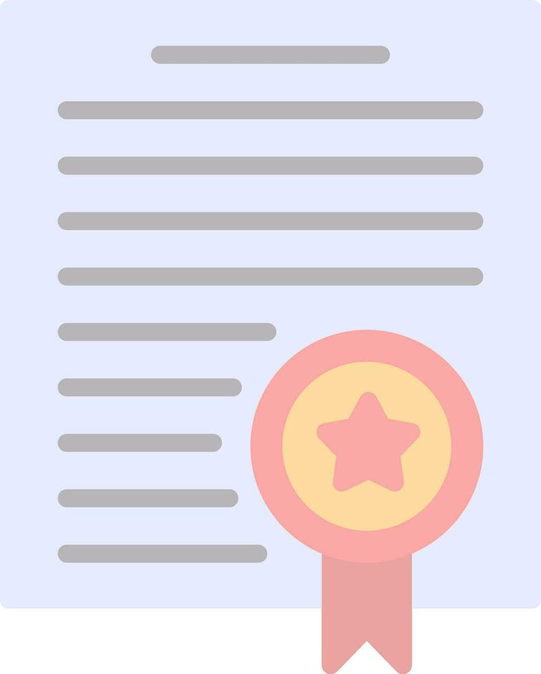 Certificate Vector Icon Design