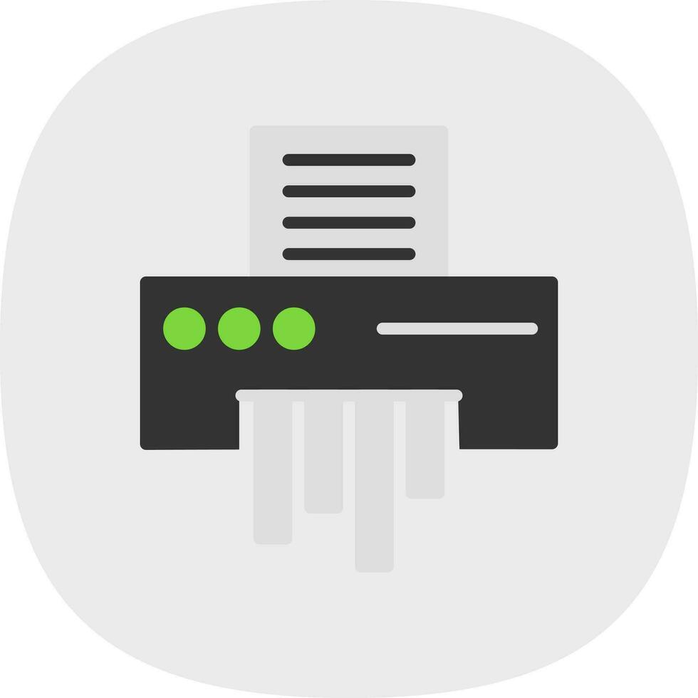 Paper Shredder Vector Icon Design