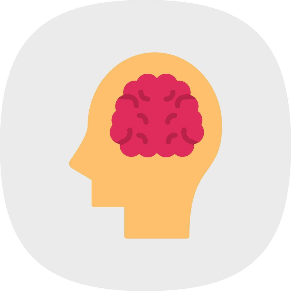 diseño de icono de vector de cerebro