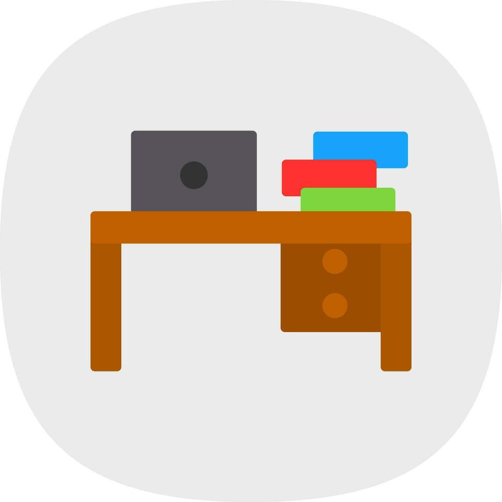 diseño de icono de vector de mesa de trabajo