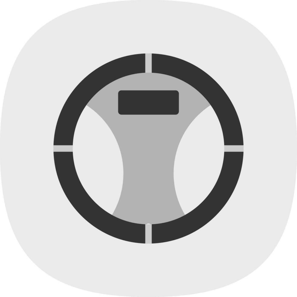 Steering Wheel Vector Icon Design