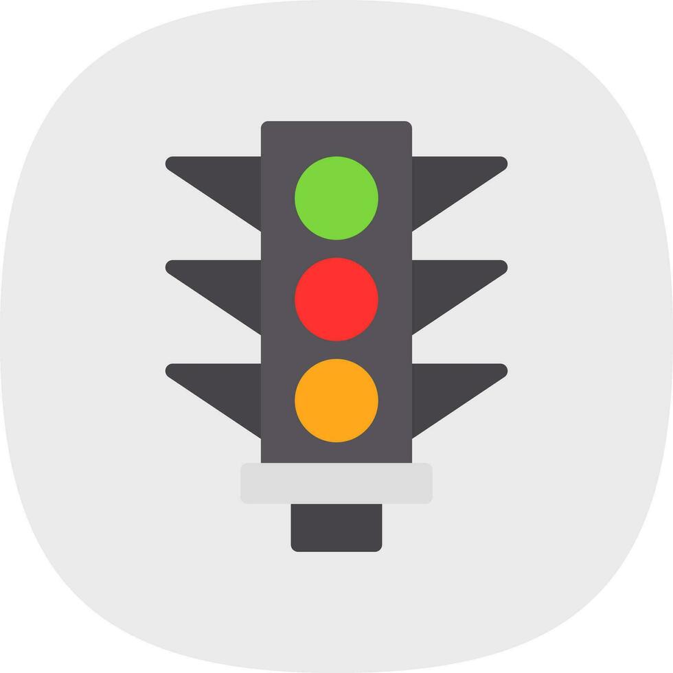 Traffic Signal Vector Icon Design