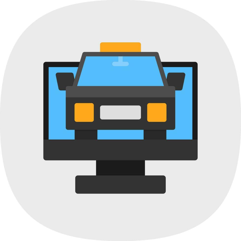 Taxi Vector Icon Design