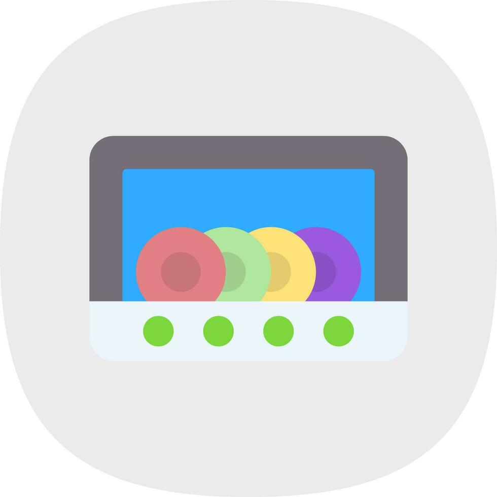 Dish Washer Vector Icon Design